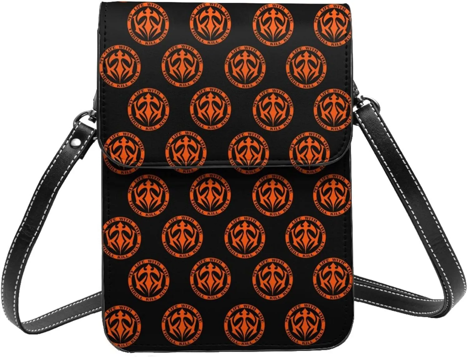 My Life With The Thrill Kill Kult Small Cell Phone Purse Womens Fashion Leather Crossbody Bags Mini Shoulder Bag Wallet Sling Bag