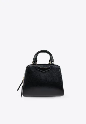 Nano Antigona Cube Leather Handbag