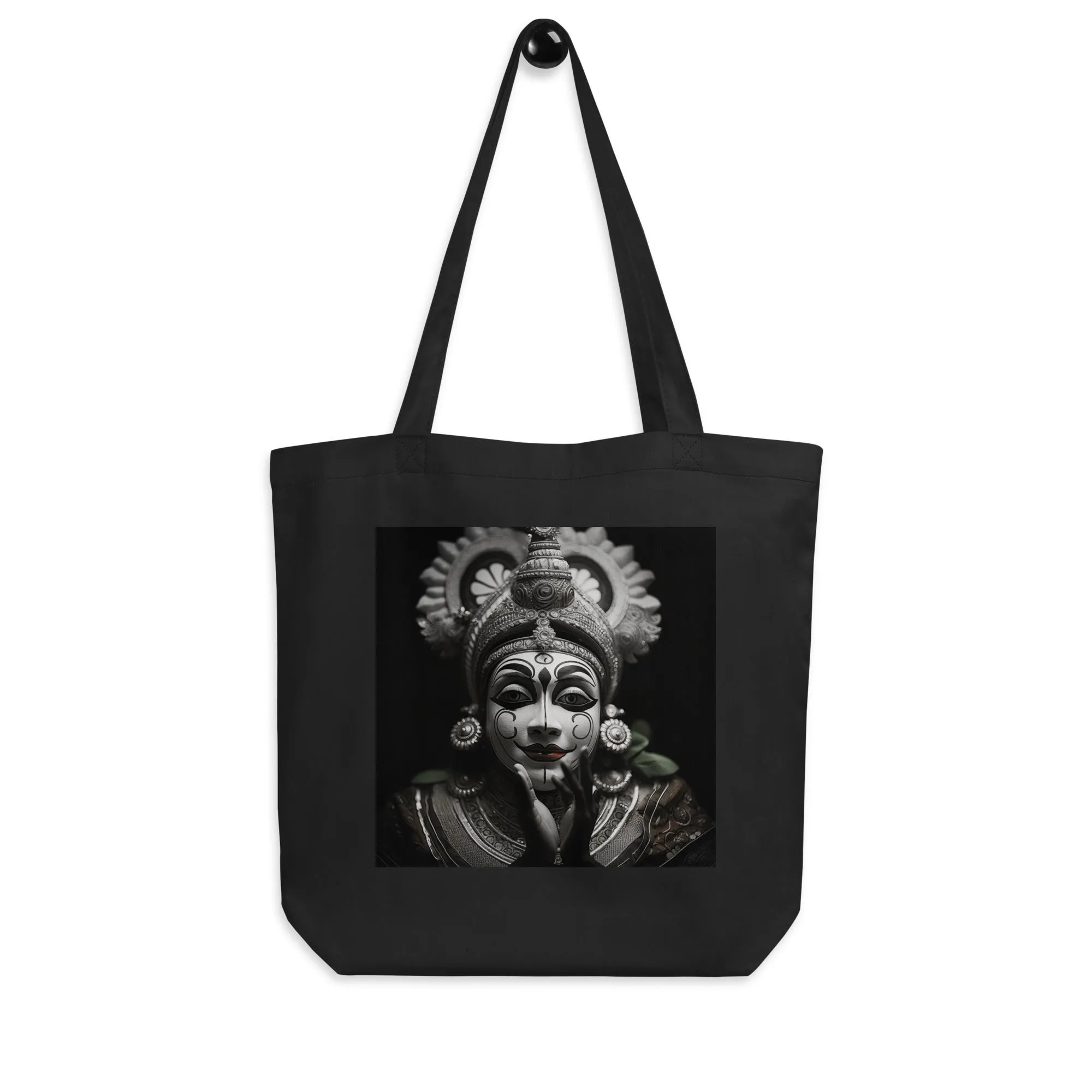 Natural Fiber Tote Bag Indian Kathakali
