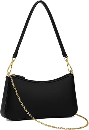 NEBIL Shoulder Bag for Women Small Classic Purses Vegan Leather Clutch Tote HandBags