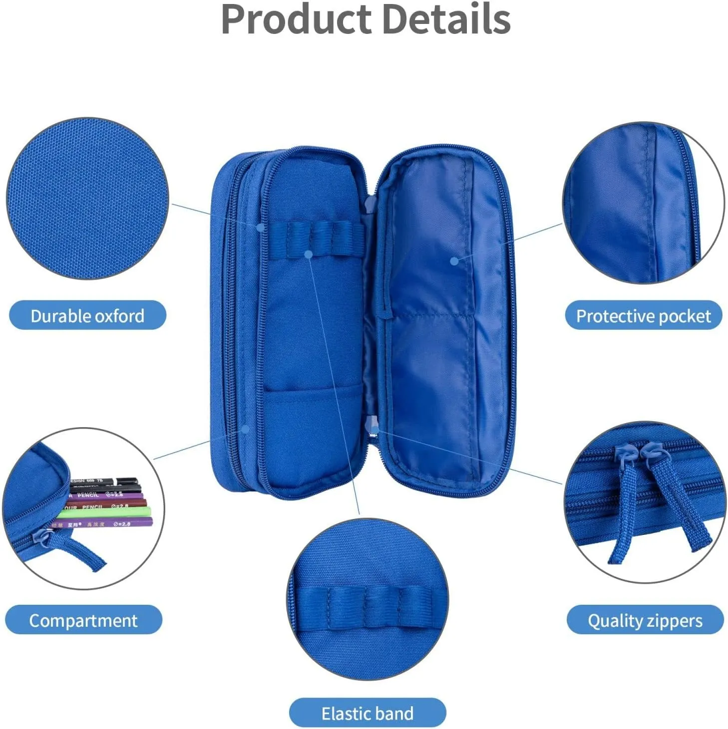 New Hampshire state flag print Double zip stationery bag for office.Pen Case,Travel bag makeup bag daily storage