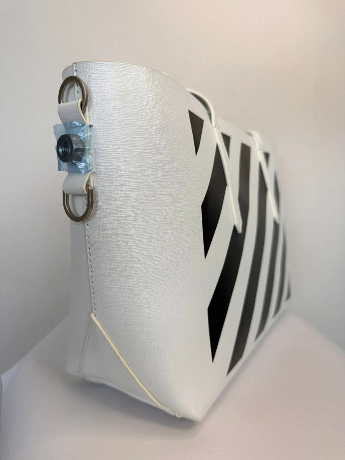 *New* Off-White Binder Striped Tote Bag