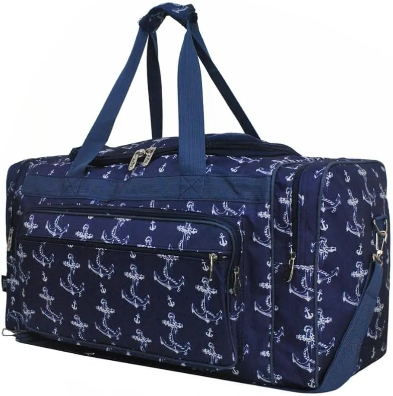 NGIL Canvas 23" inch Duffle Bag (Vintage Anchor-Navy)