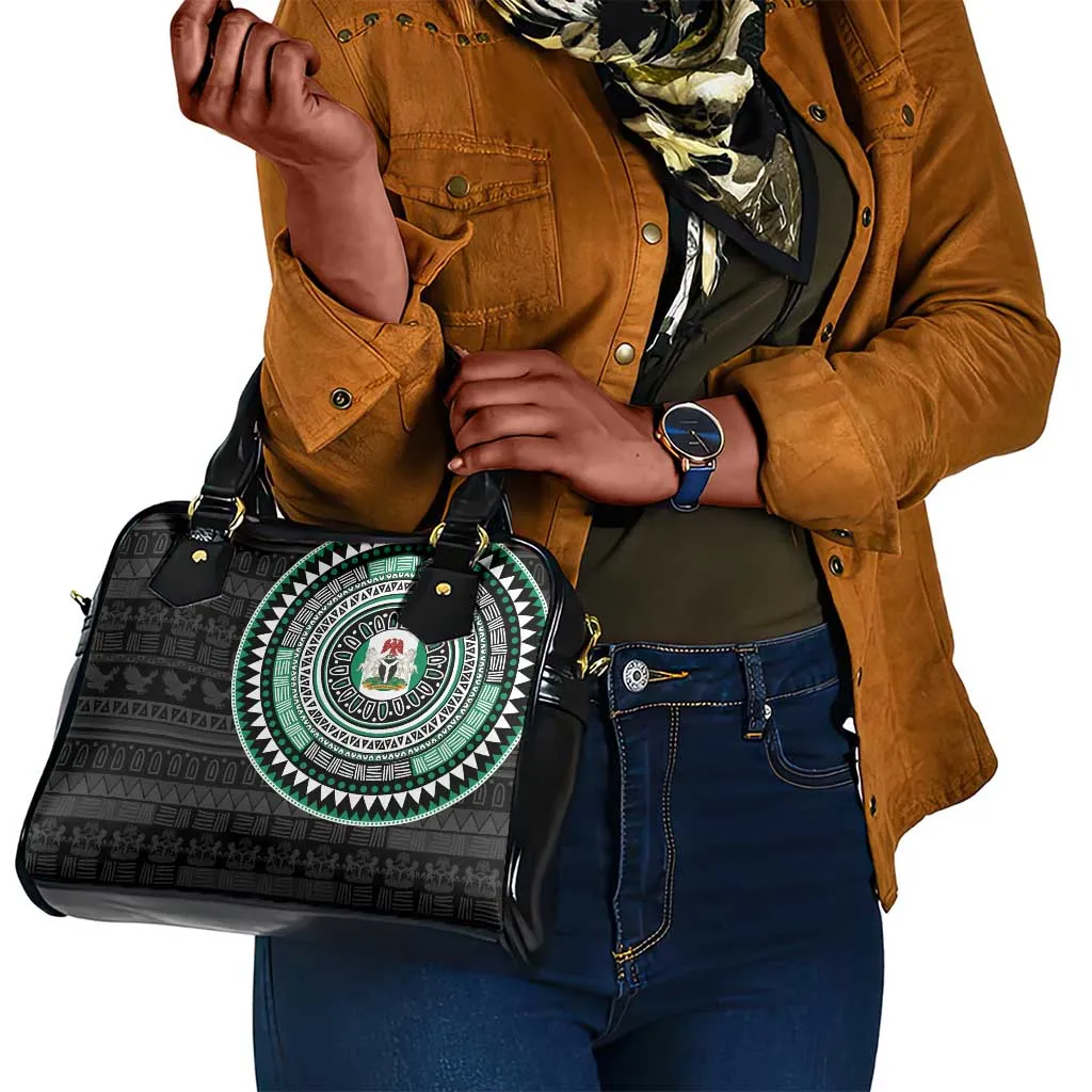 Nigeria African Tribal Pattern Shoulder Handbag Chest Arm Tattoo LT15