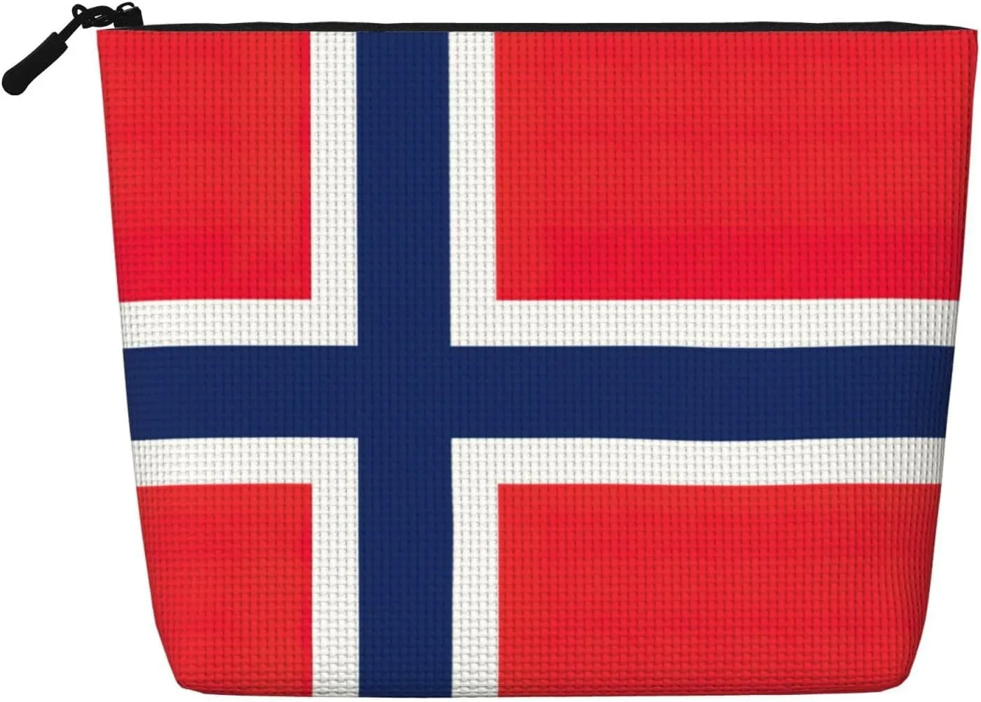 Norwegian flag print Cosmetic Bag Toiletry Bag Zipper Pouch Friendship Gifts for Birthday Christmas Graduation