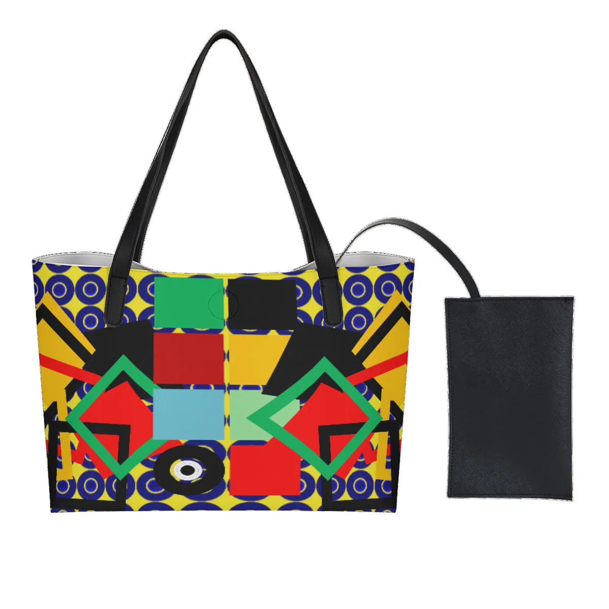 OD Signature Tote Bag With Black Mini Purse MltF