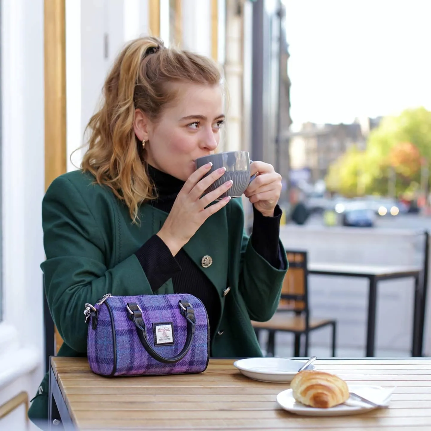 of Scotland Limited Harris Tweed 'Kilbride' Mini Bowling Bag