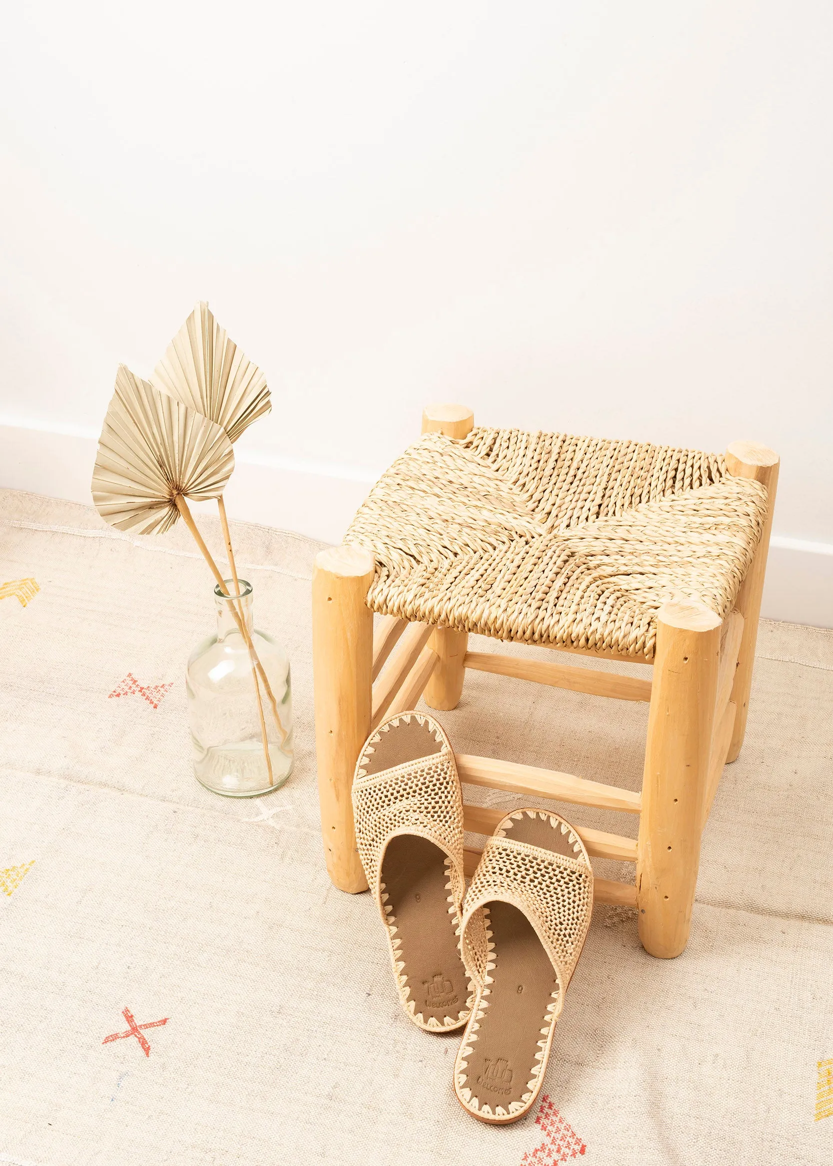 Open Toe Raffia Sandals 'LILA'