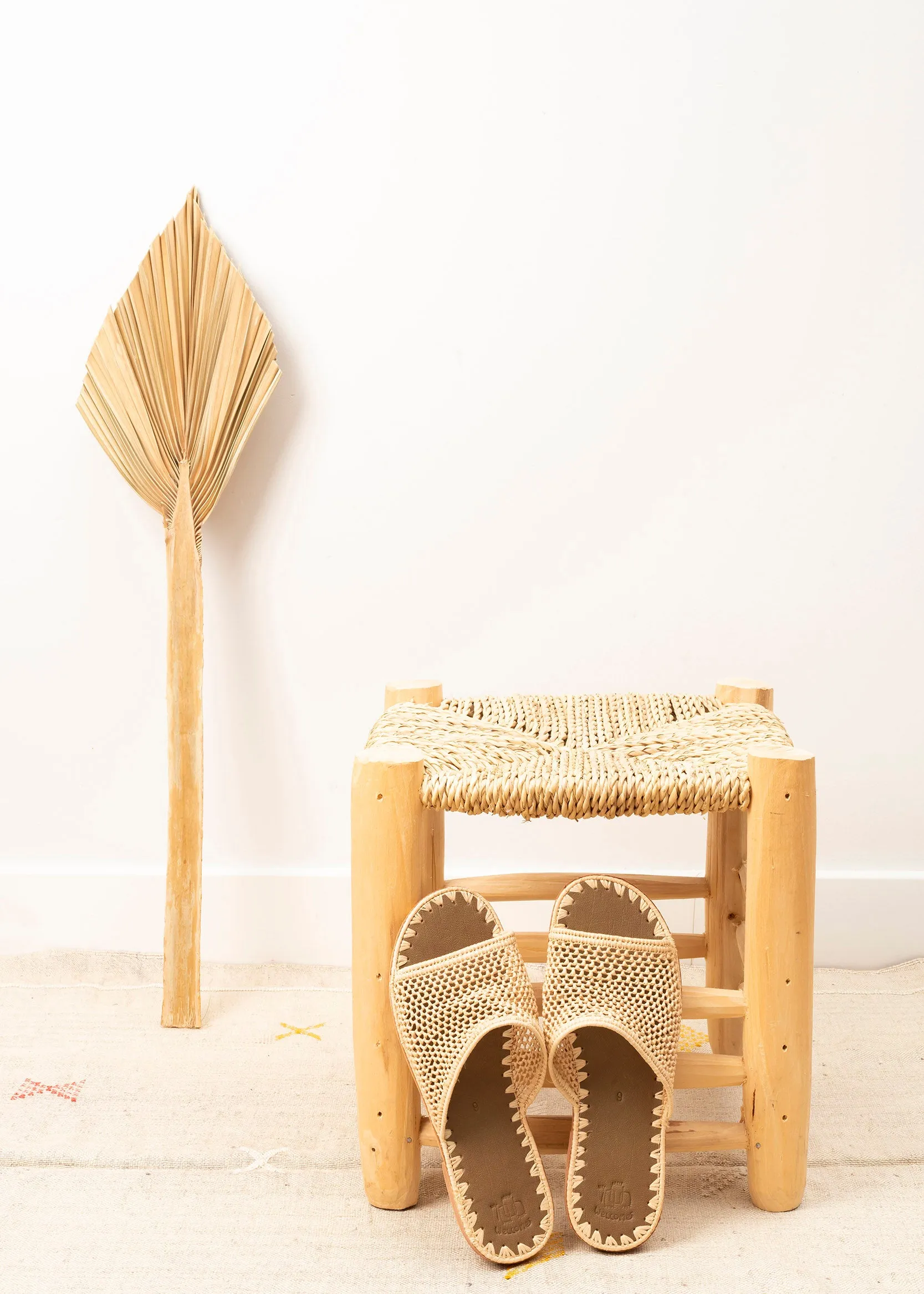 Open Toe Raffia Sandals 'LILA'