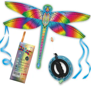 ORGCLDKT-Quadwing Bionic Flying Insect Kite-Butterfly Kite/Dragonfly Kite, Super Easy to Fly with, Ideal for Kids, Adults, Girls, Boys. Kites for The Beach, Grassland, Hiking