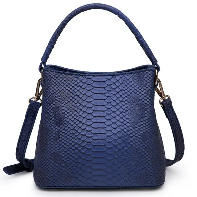 Ostrich Leather Bucket Bag