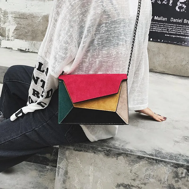 Personality stitching handbags
