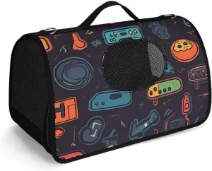 Pet Handbags, Game Video Gaming Pattern Printed Pet Handbags,folding Pet Bags,new Pet Handbags,universal Pet Handbags, 45X26X23.5cm