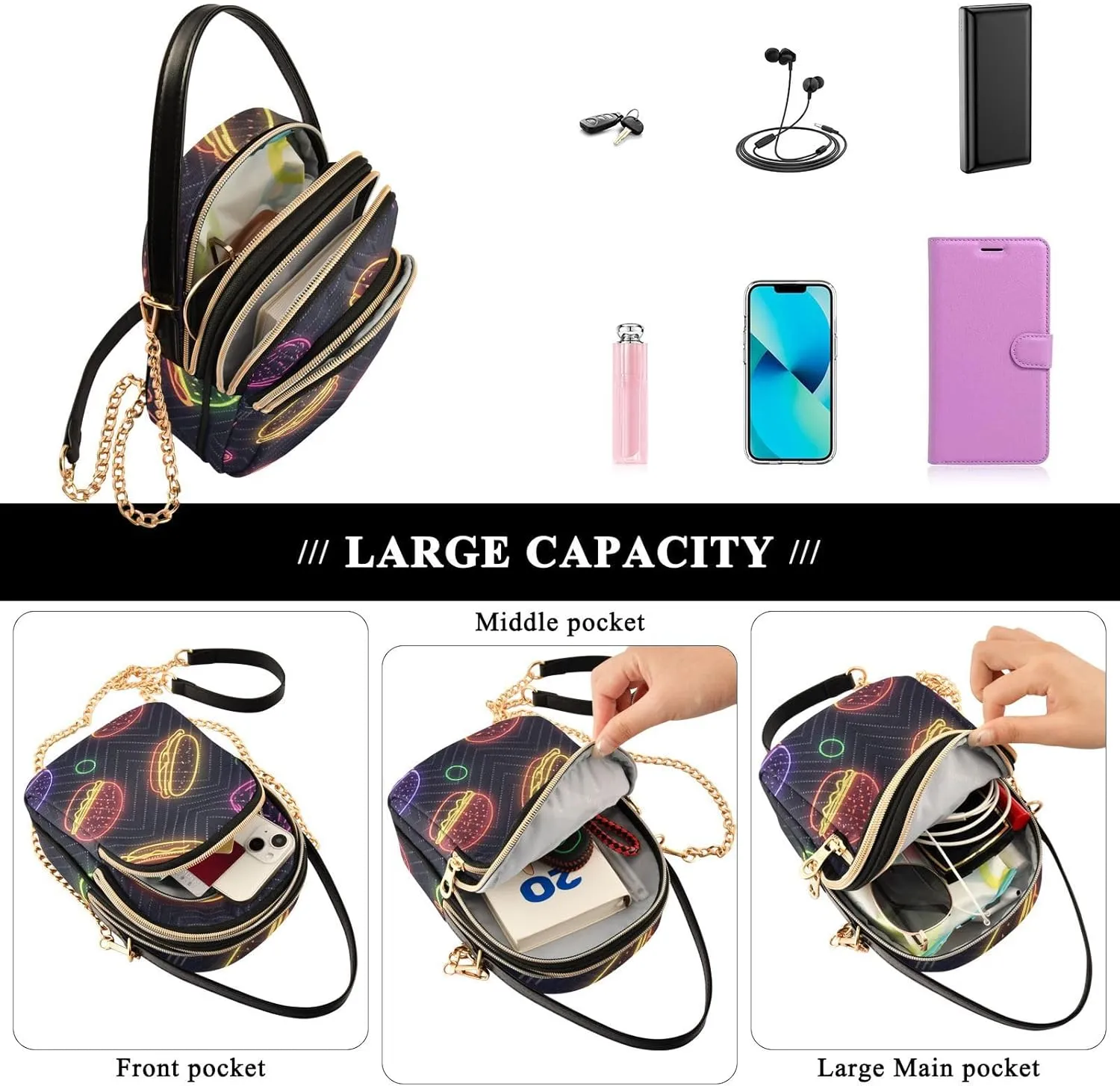 Phone Purse Women Small Cell Wallet Crossbody Bags Women's Crossbody Handbags Mini Shoulder Bag