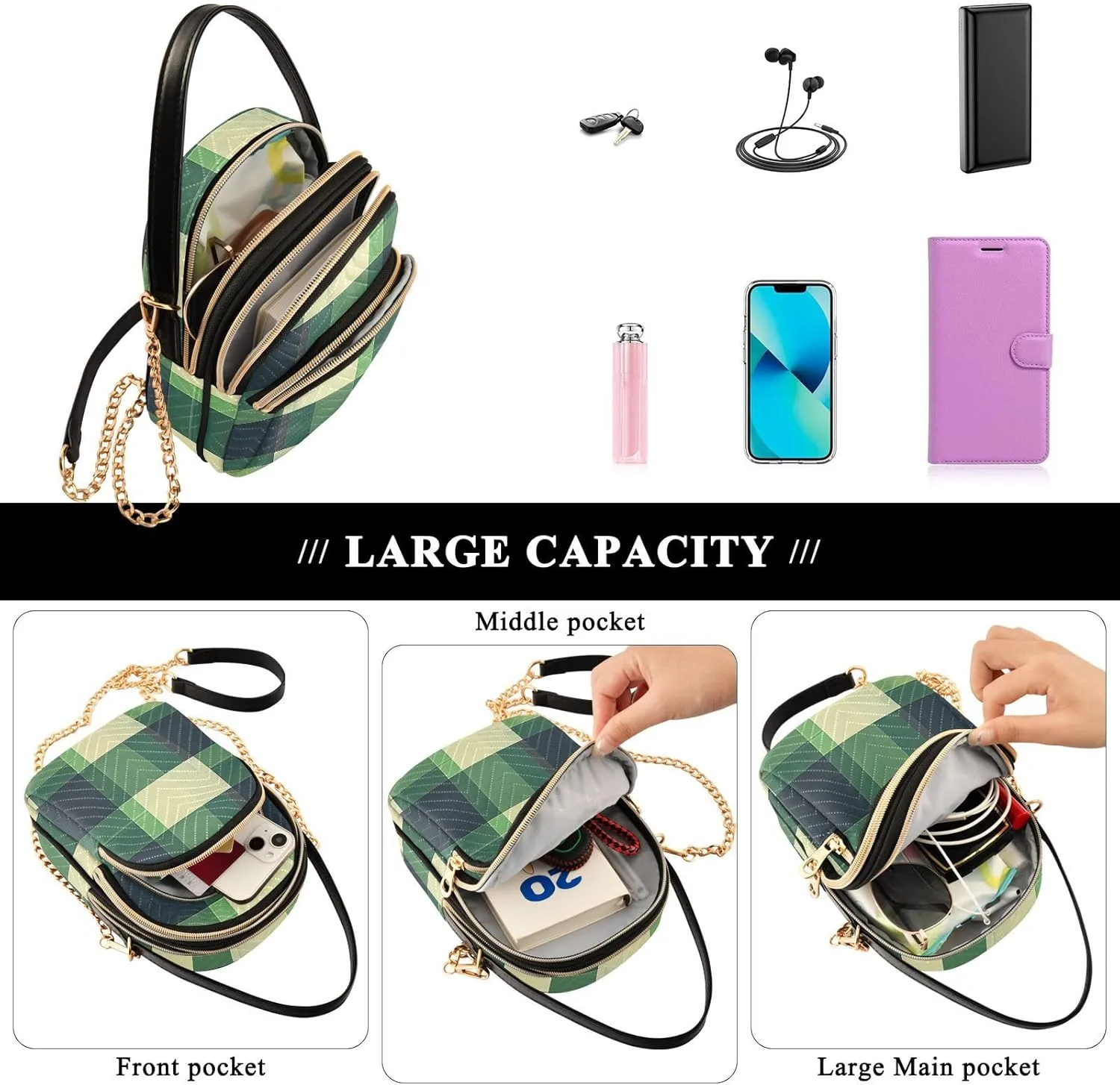 Phone Purse Women Small Cell Wallet Crossbody Bags Women's Crossbody Handbags Mini Shoulder Bag
