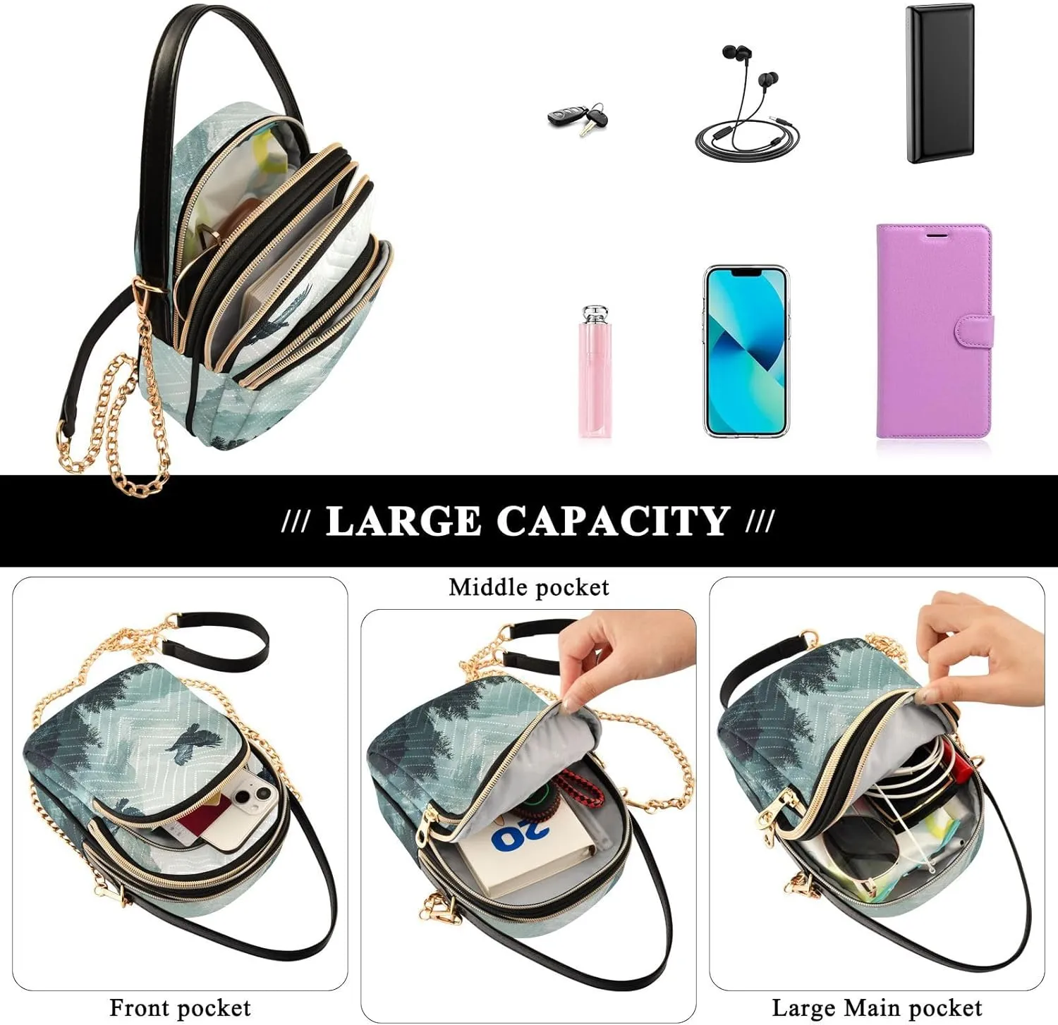 Phone Purse Women Small Cell Wallet Crossbody Bags Women's Crossbody Handbags Mini Shoulder Bag