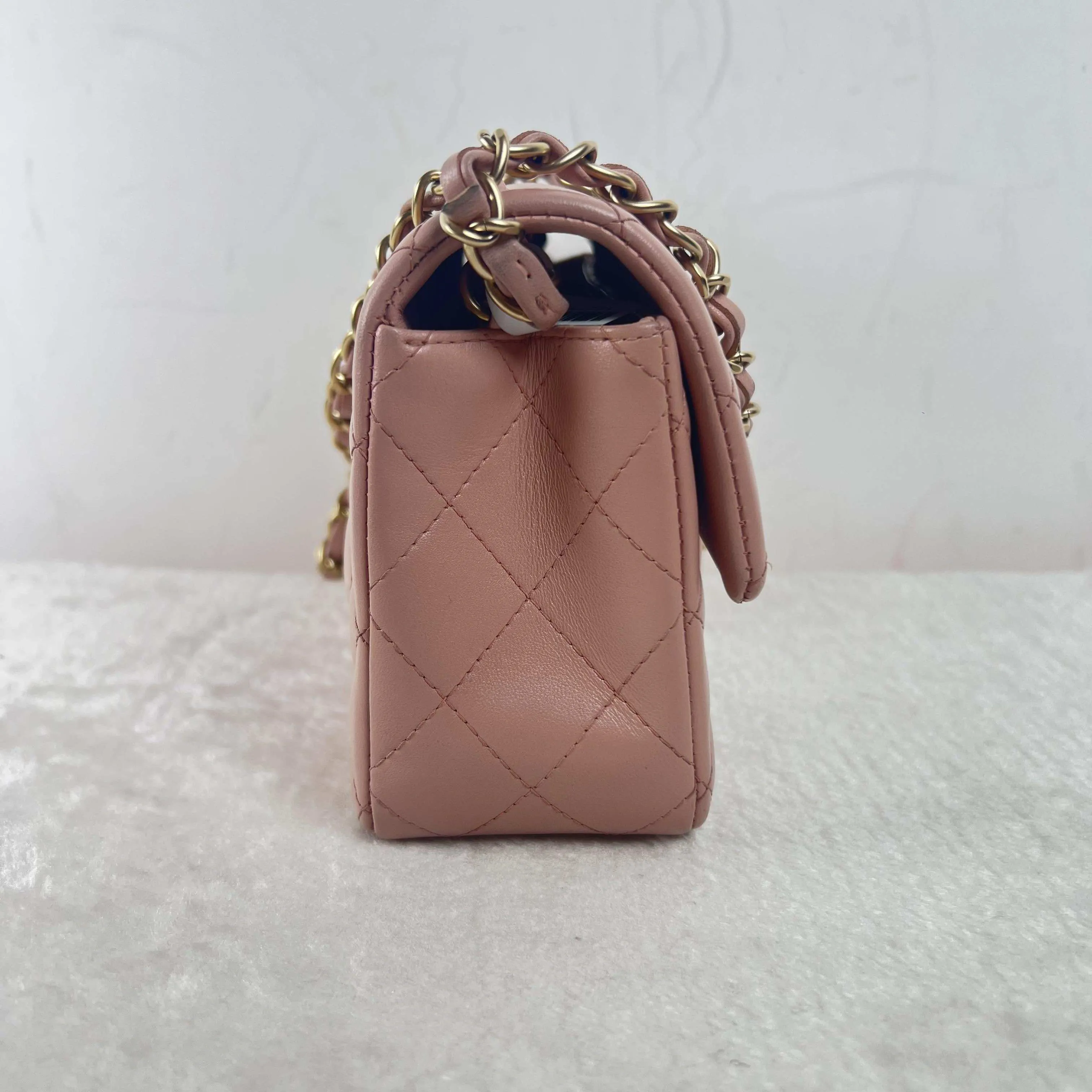 Pink Mini Chanel Smart-powered BJ11014 Pre-loved Full collection Shoulder Cowskin Bag