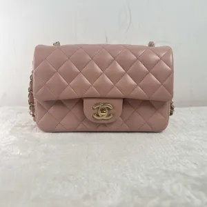 Pink Mini Chanel Smart-powered BJ11014 Pre-loved Full collection Shoulder Cowskin Bag