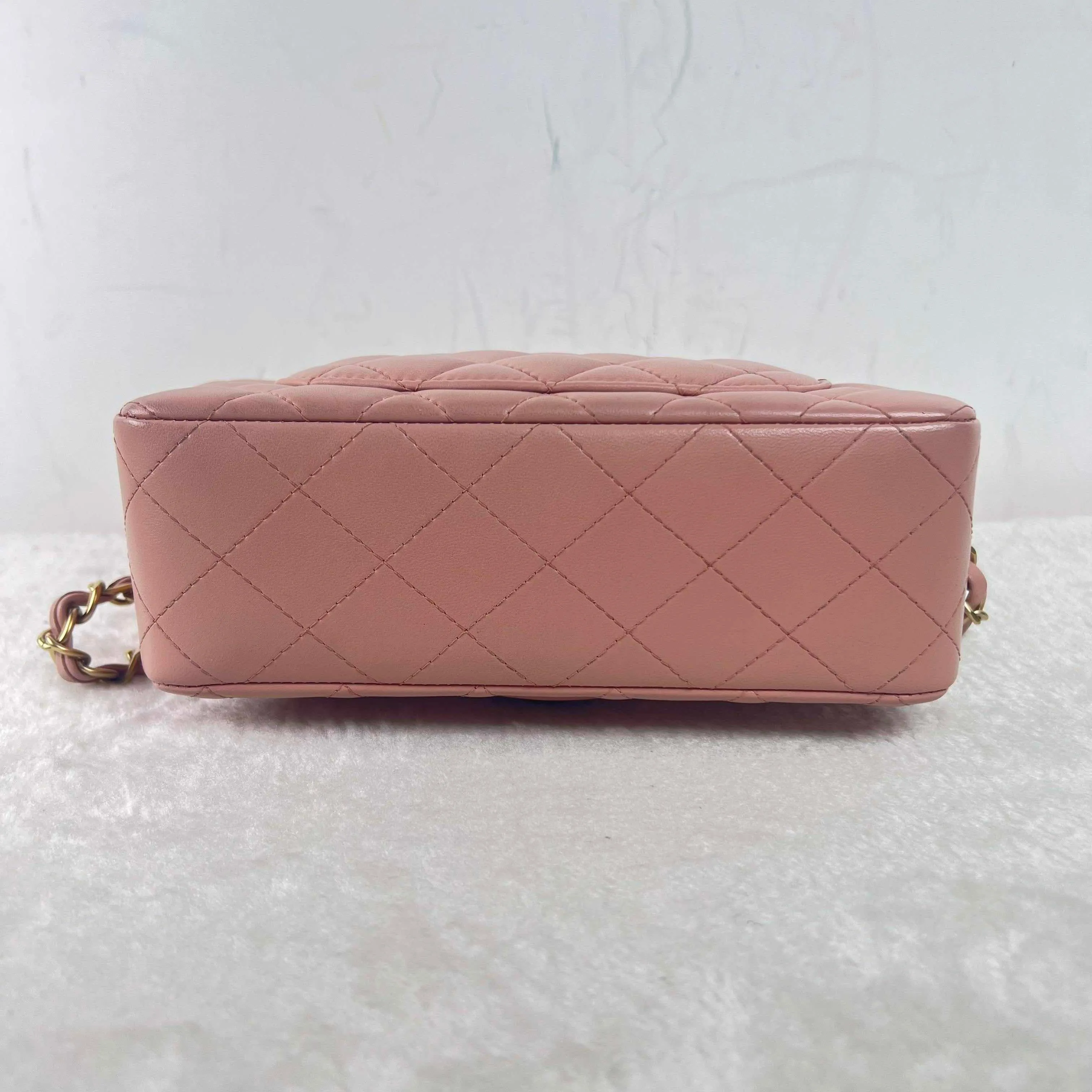 Pink Mini Chanel Smart-powered BJ11014 Pre-loved Full collection Shoulder Cowskin Bag