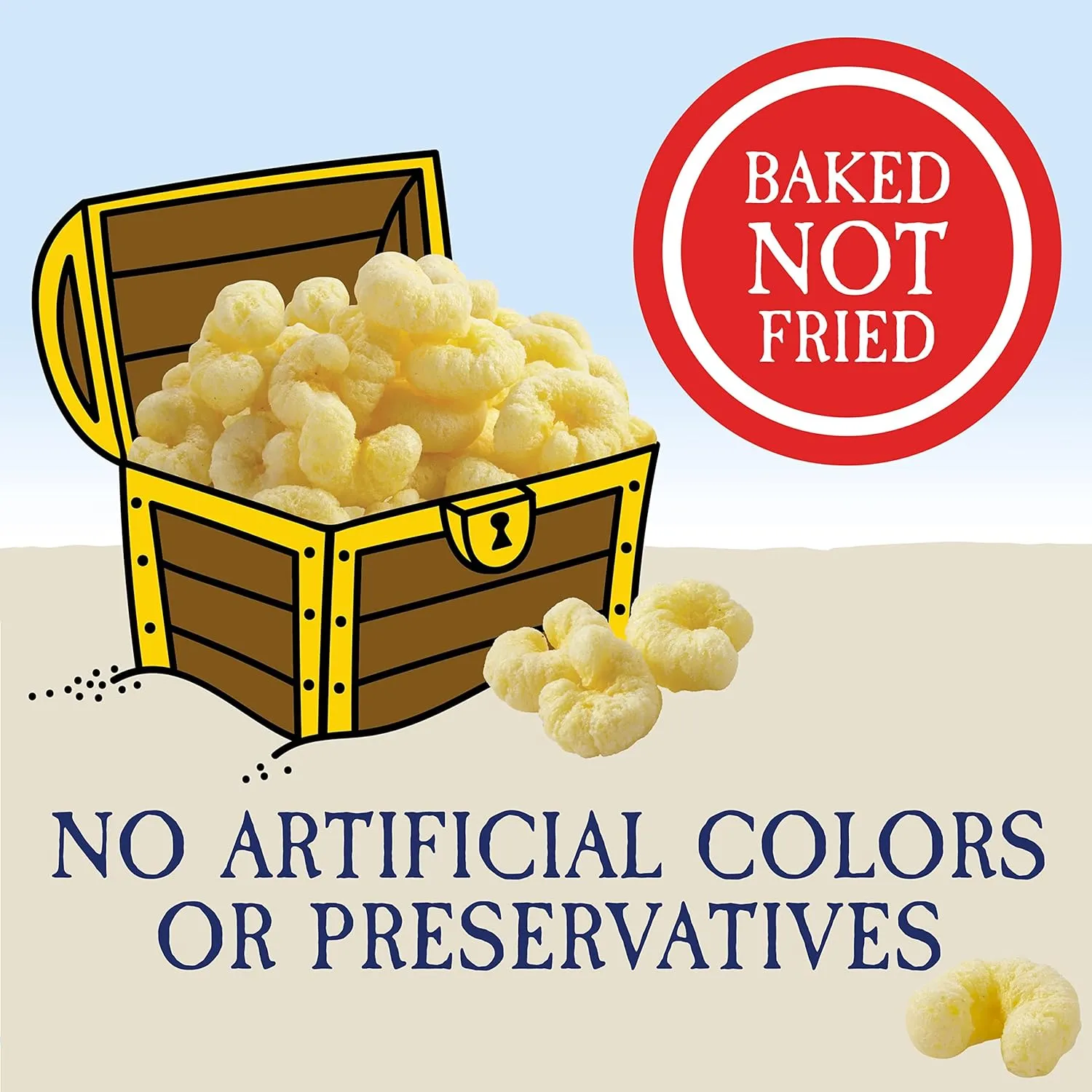 Pirate's Booty Aged White Cheddar Cheese Puffs, Gluten Free, Kids Snacks, 0.5 Ounce (Pack of 24)
