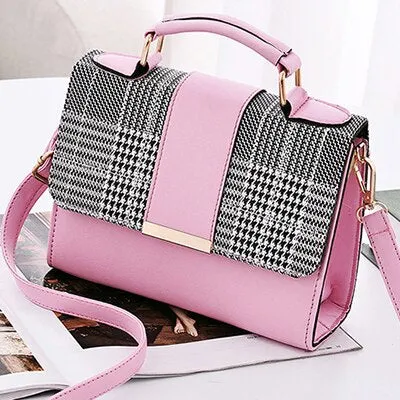 Plaid Pattern Mini Handbag