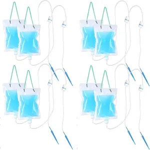 Plant Drip Irrigation Bag Automatic Irrigation Device with Water Bag Automatic Watering System Plant Waterer Self Kit for Potted(4 Pieces)