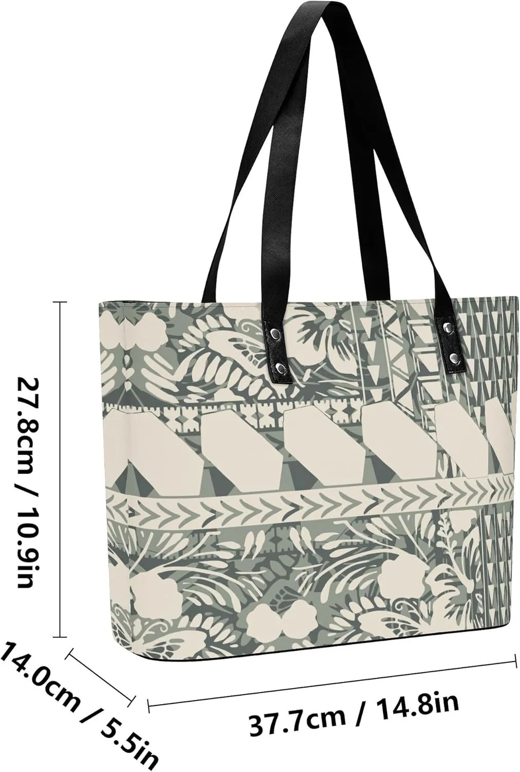 Polynesian Custom Handbag Custom Wallet Pattern 2-Piece Set Large Capacity Elegant Shoulder Bag Travel Storage Bag