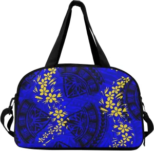 Polynesian Custom Travel Bag Pattern Personalized Portable Storage Bag Travel Camping Bag Vintage Tribal Print Handbag