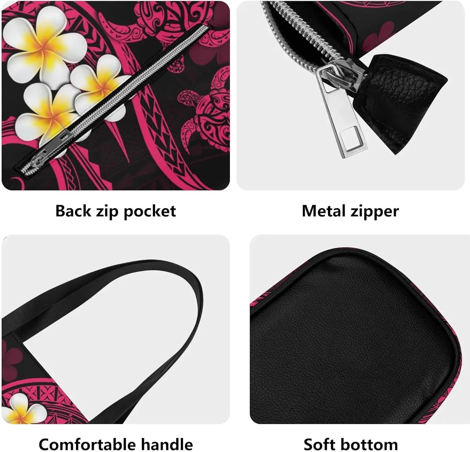 Polynesian Large Capacity Temperament Handbag Samoa Women'S Bag Set 2 Women'S Shoulder Bag Women'S Purse