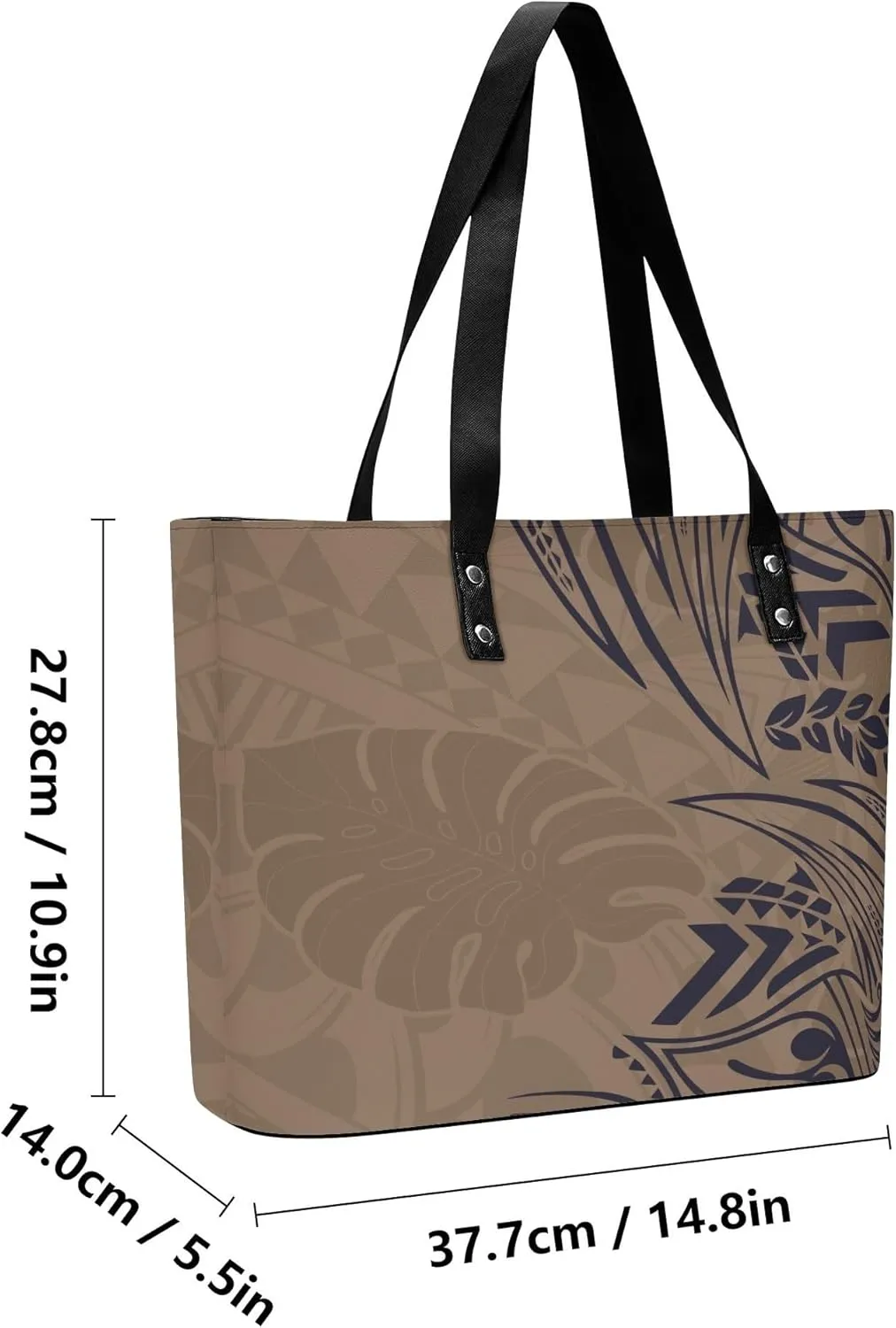 Polynesian Large Capacity Temperament Handbag Samoa Women'S Bag Set 2 Women'S Shoulder Bag Women'S Purse