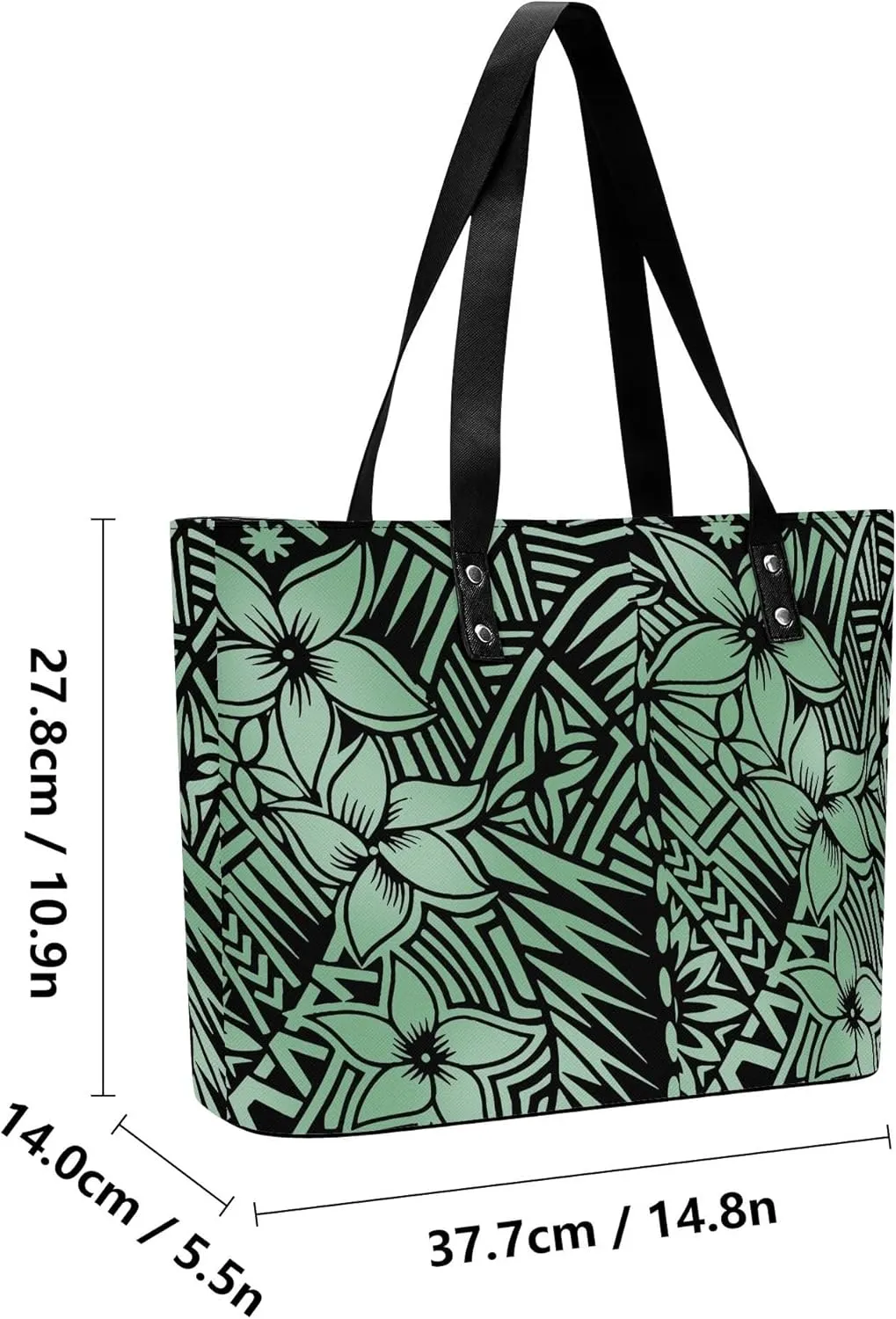 Polynesian Women'S Handbag And Purse Custom Women'S Bag 2-Piece Samoan Print Durable Shoulder Bag