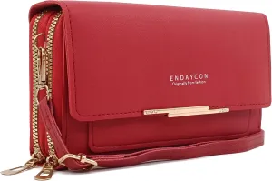 PORT&LOTUS Crossbody Handbag for Women PU Leather Bag
