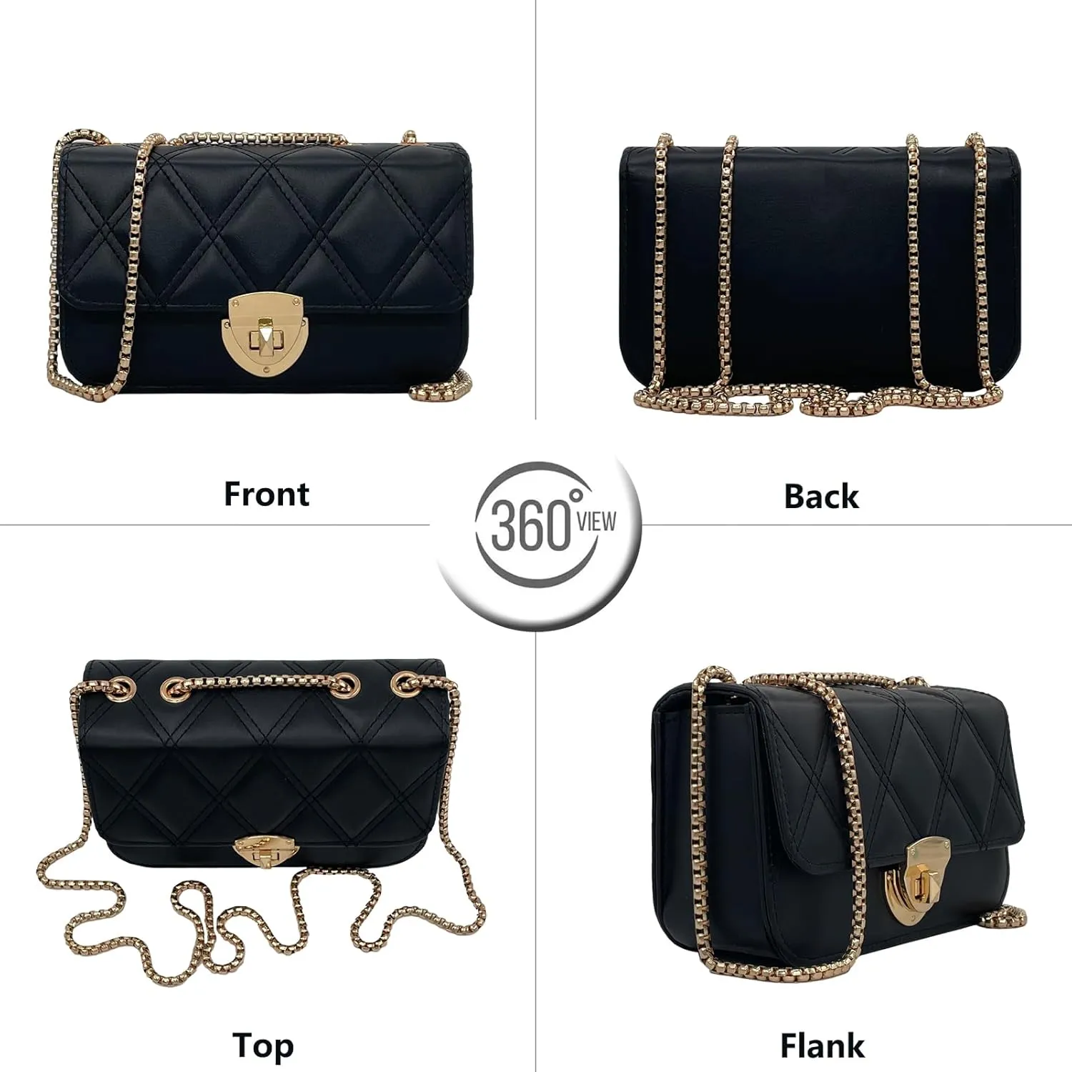 PORT&LOTUS Mini Shoulder Bag for Women PU Leather Small Bags for Women Little Tote Bag Women Purses