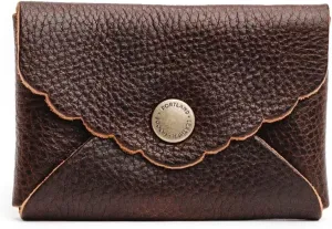 Portland Leather Goods Mini Daisy Wallet for Women – Handmade from the Finest Full-Grain Hides – Features Envelope Design with Snap Closure – Coldbrew