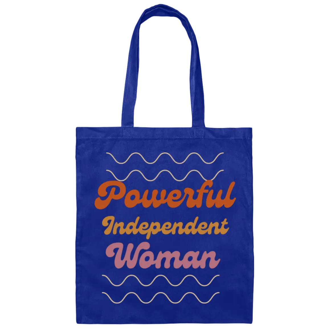Powerful Independent Woman Canvas Tote Bag