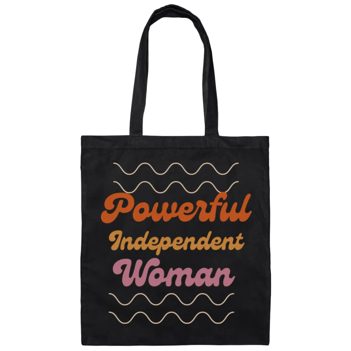 Powerful Independent Woman Canvas Tote Bag