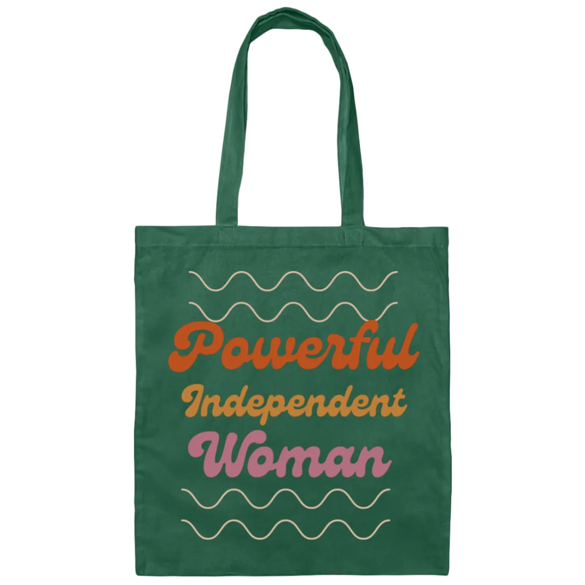 Powerful Independent Woman Canvas Tote Bag