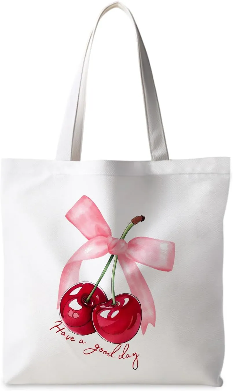 Preppy Tote Bag, Coquette Tote Bag, Preppy Stuff, Reusable Grocery Bags Shopping Bags
