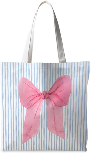 Preppy Tote Bag, Coquette Tote Bag, Preppy Stuff, Reusable Grocery Bags Shopping Bags