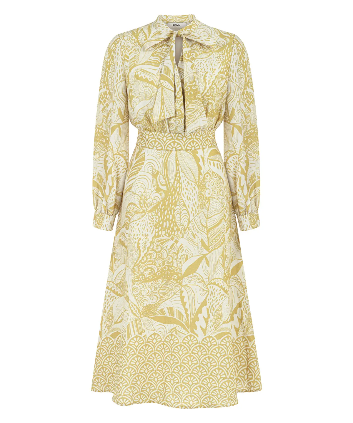 Printed Linen Dress