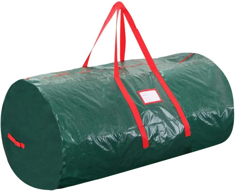 ProPik Christmas Tree Storage Bag | Fits Up to 7' Tall Disassembled Holiday Tree | 52” X 30” X 30” | Artificial Tree Container with Handles | Xmas Storage Case Box with Sleek Zipper (Green)