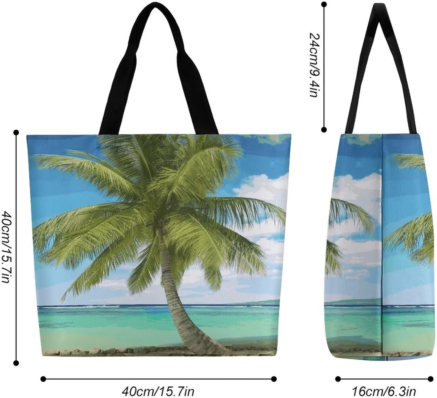 Psychedelic Smoke Tote Bag for Women Reusable Grocery Shoulder Bag Shopping Bags for Travel, Groceries