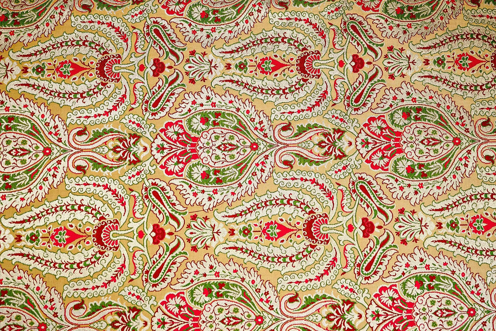 Pure Golden Banarasi Brocade with Beautiful Traditional Handloom