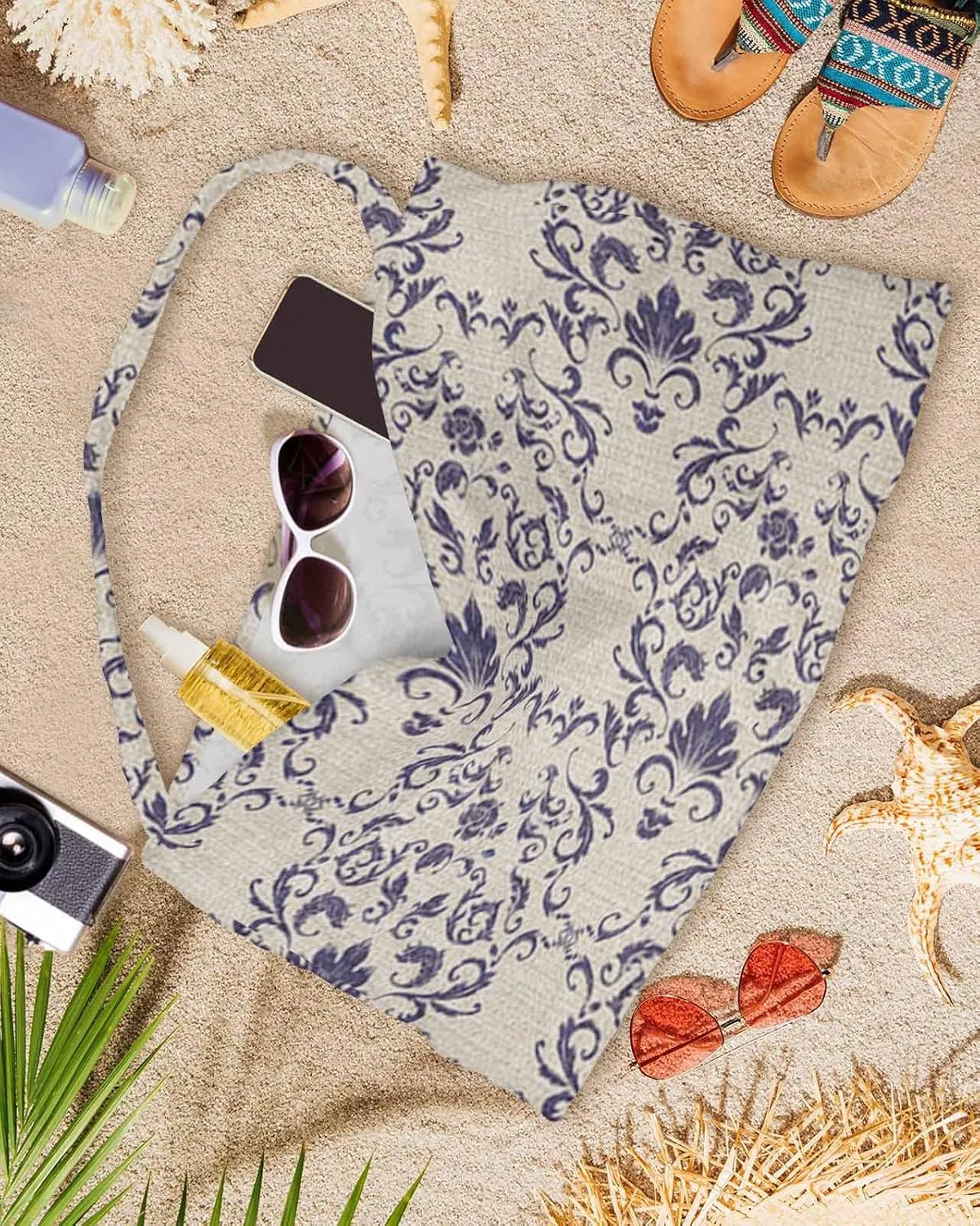Purple Baroque Chaise Lounger Cover with Pockets, Pool Lounge Chair Covers 85"x29", European Abstract Art Floral Pattern Microfiber Beach Chair Cover for Outdoor Patio Sunbathing