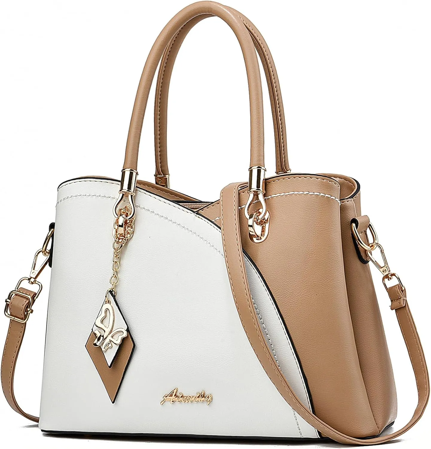 Purses and Handbags for Women Tote PU Leather Ladies Satchel Top Handle Crossbody Shoulder Bag
