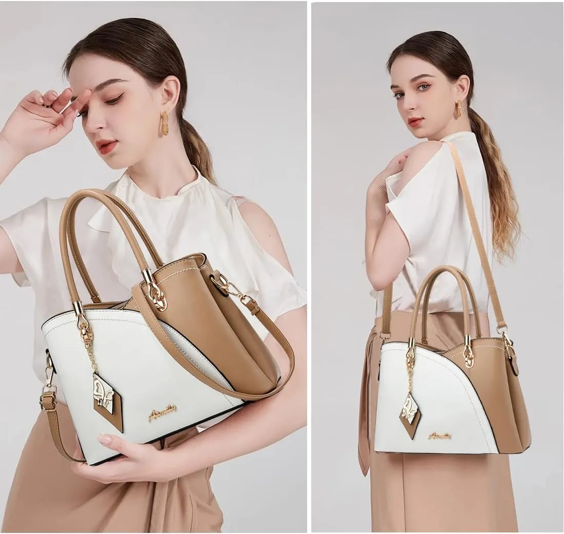Purses and Handbags for Women Tote PU Leather Ladies Satchel Top Handle Crossbody Shoulder Bag