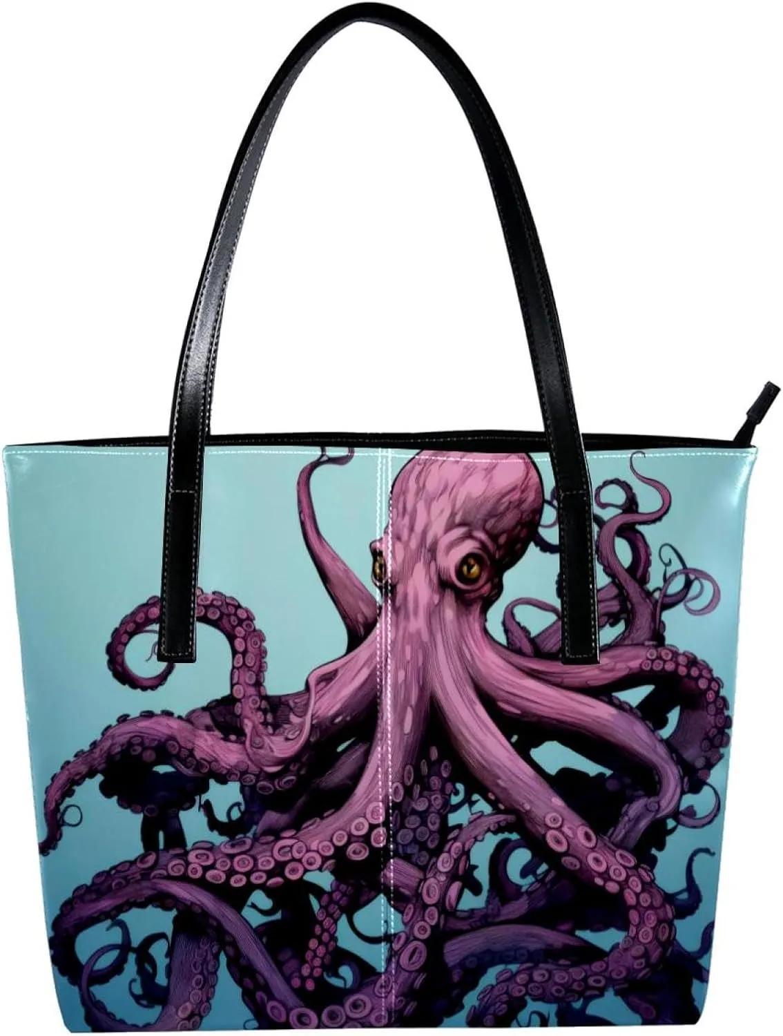 Purses for Women,Tote Bag Aesthetic,Women's Tote Handbags,Abstract Ocean Octopus