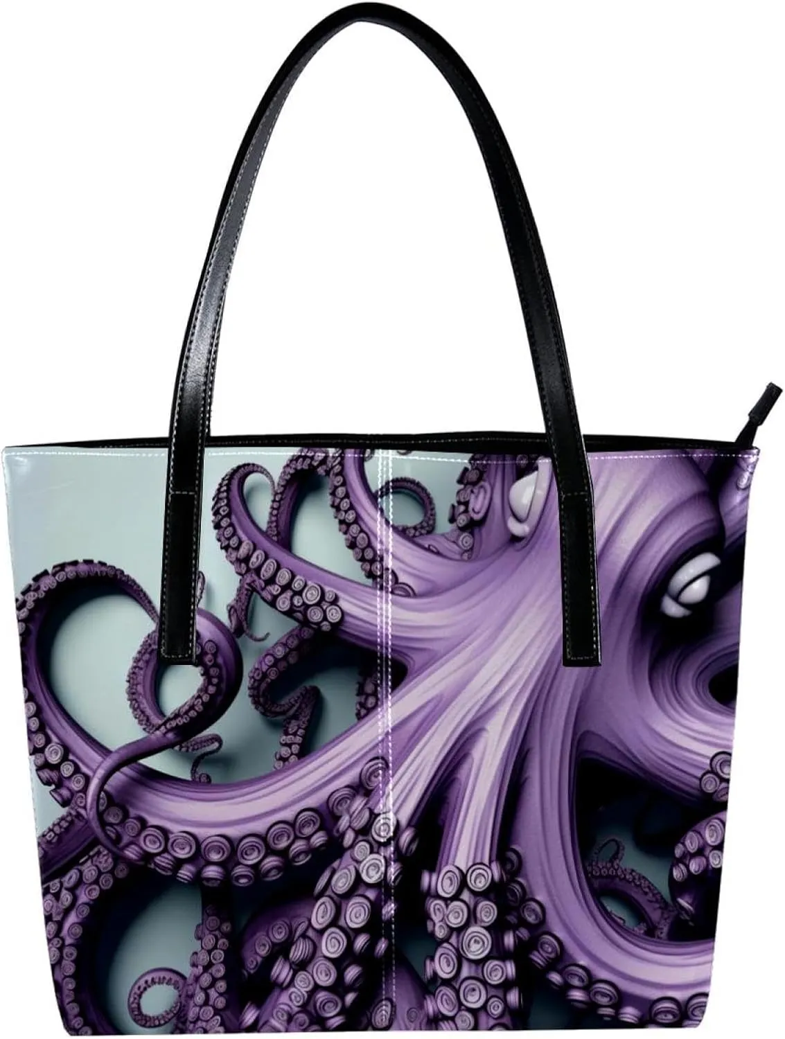 Purses for Women,Tote Bag Aesthetic,Women's Tote Handbags,Abstract Ocean Octopus