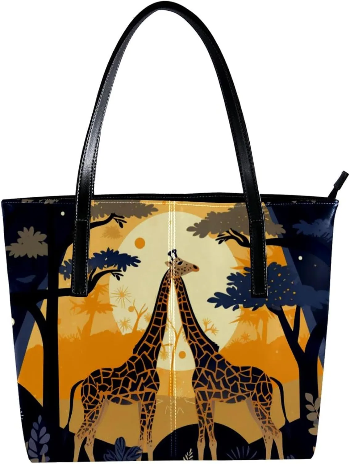 Purses for Women,Tote Bag Aesthetic,Women's Tote Handbags,African Giraffe Grassland