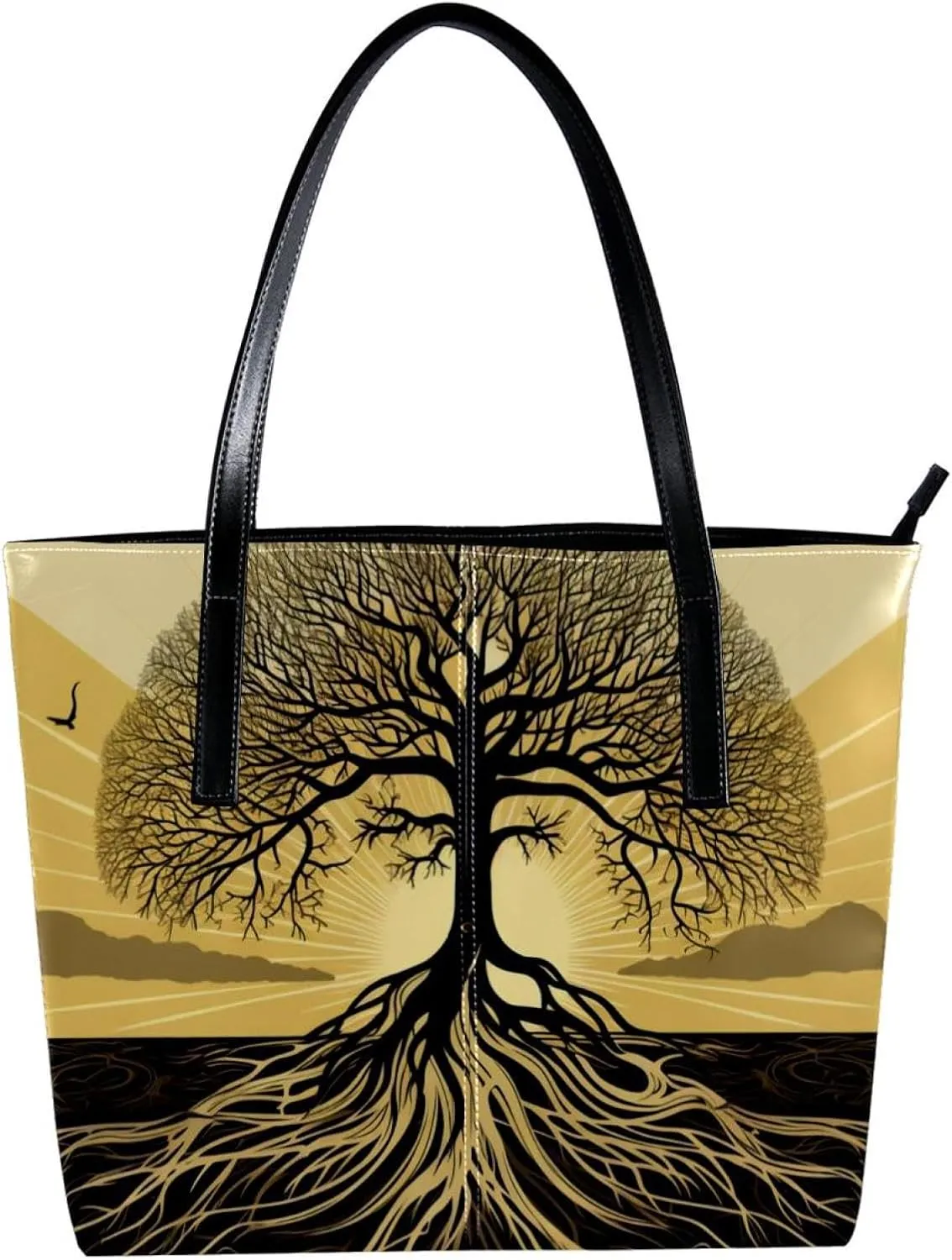 Purses for Women,Tote Bag Aesthetic,Women's Tote Handbags,African Grassland Tree Root